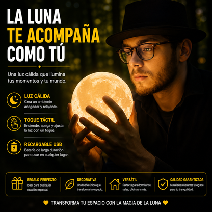Lámpara Luna 3D