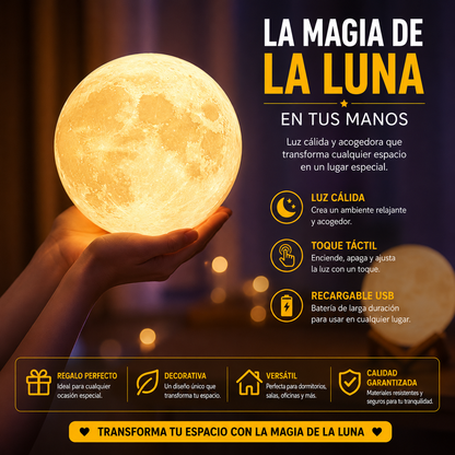 Lámpara Luna 3D