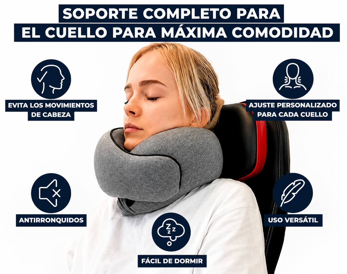Almohada de viaje para el cuello