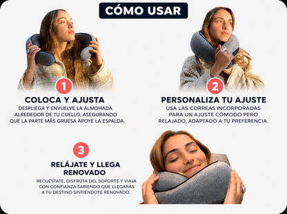 Almohada de viaje para el cuello