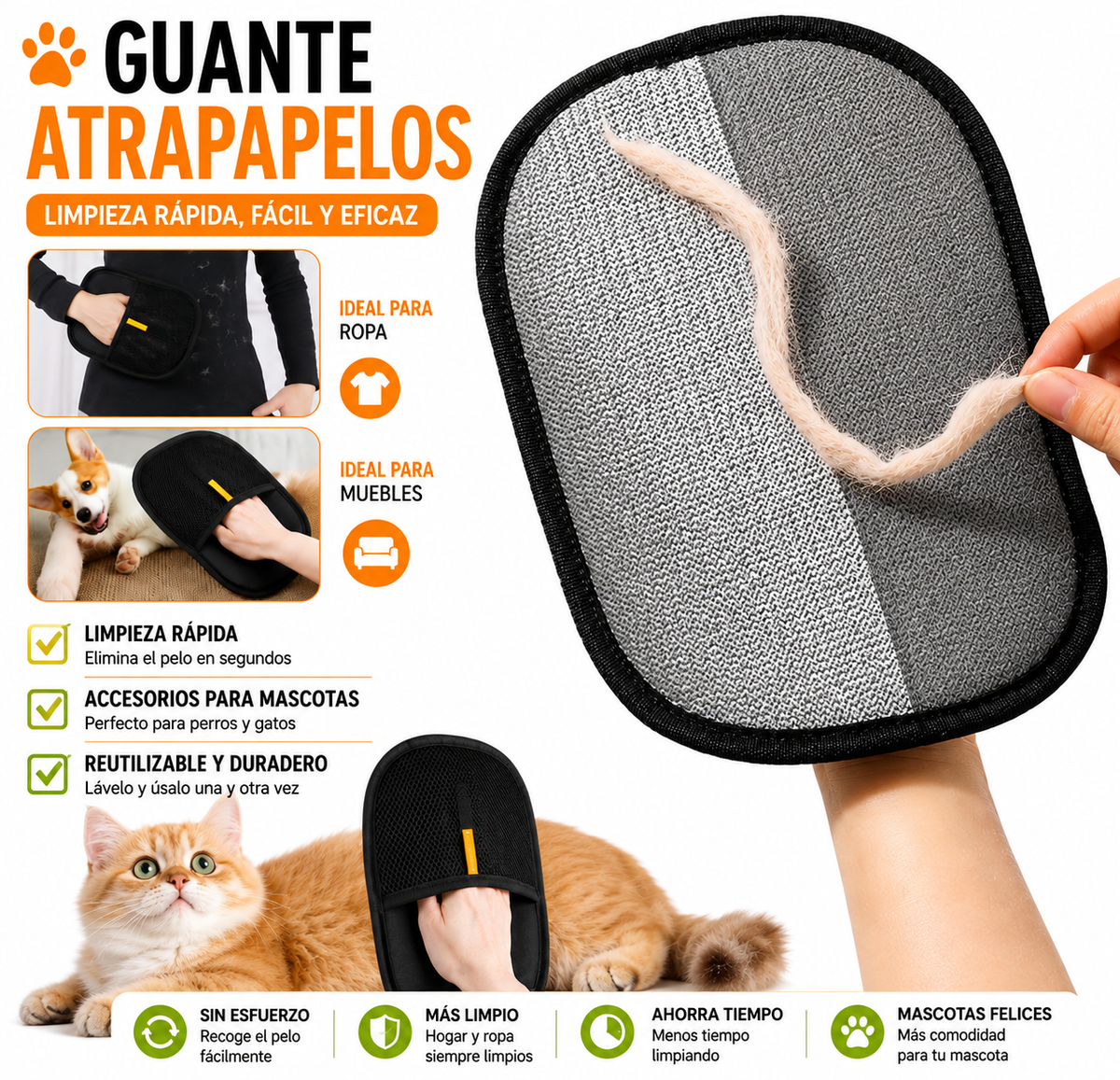 Guante Atrapapelos PeloZero™